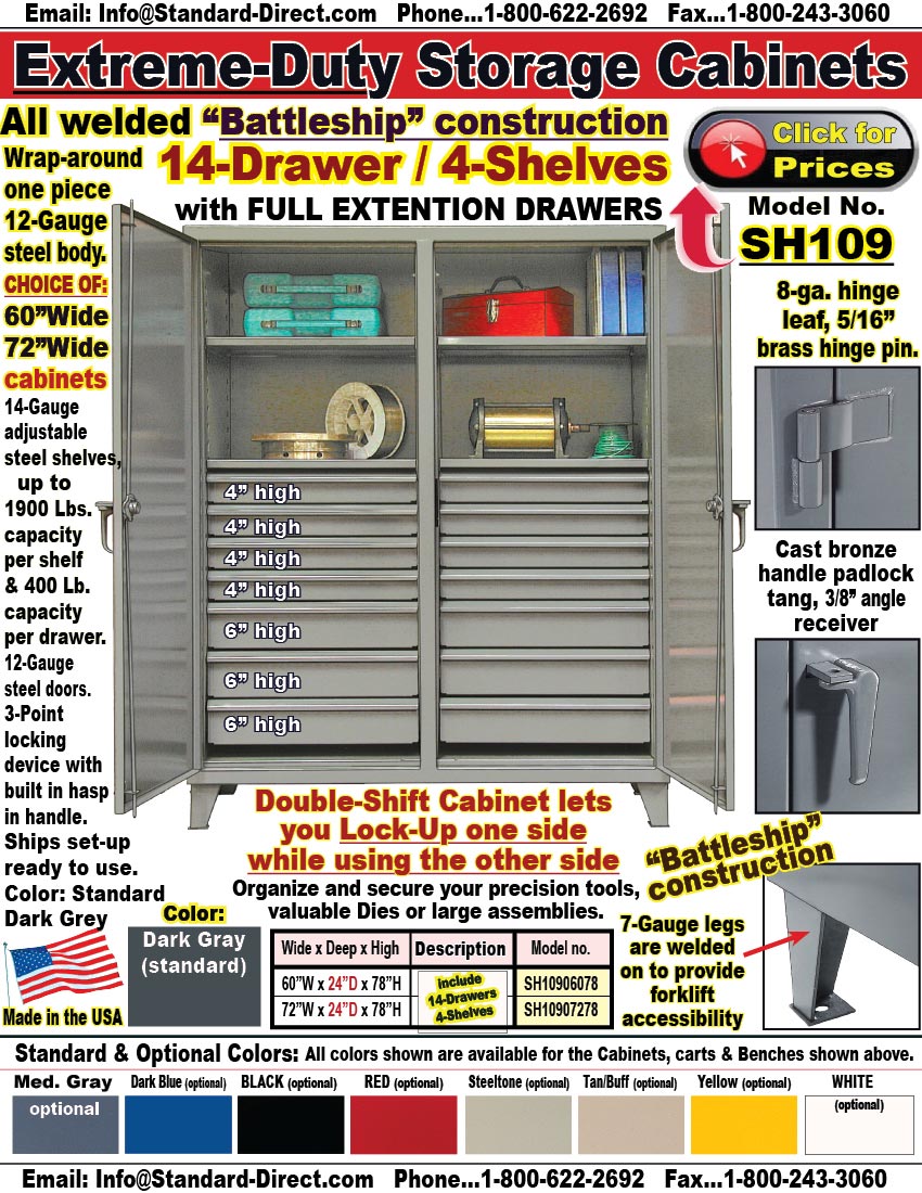 Extreme-Duty-14-Drawer-Steel-Storage-Cabinet-SH109